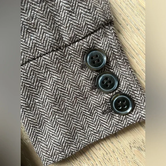 Delias Wool Ronnie Herring Brown Bomber Jacket NWT! dELiA*S - Picture 9 of 12